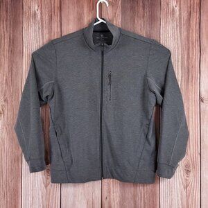 Mack Weldon Mens Size XL Atlas Full Zip Jacket Gray Athleisure Performance
